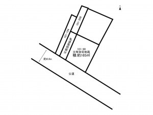 八千代市大和田新田、土地の間取り画像です