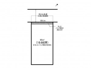 八千代市大和田新田、土地の間取り画像です