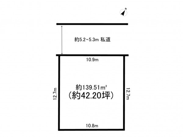 八千代市八千代台北、土地の間取り画像です