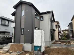 八千代市勝田台南、新築一戸建ての外観画像です