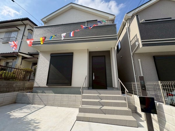 八千代市勝田台、新築一戸建ての外観画像です