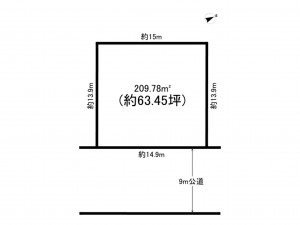 八千代市高津、土地の間取り画像です