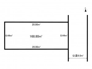 八千代市ゆりのき台、土地の間取り画像です
