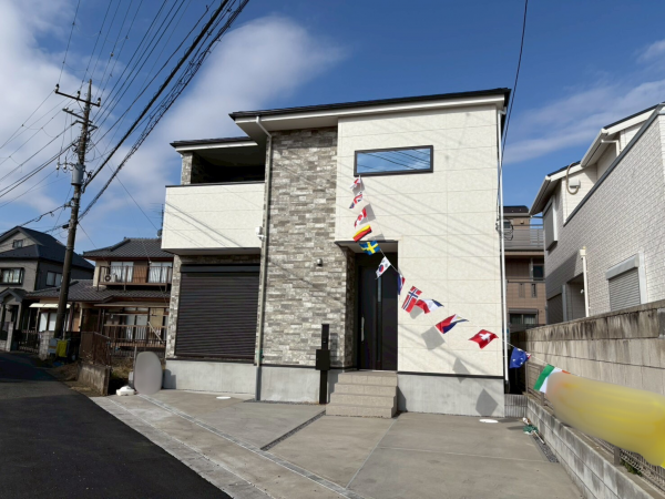 八千代市大和田、新築一戸建ての外観画像です