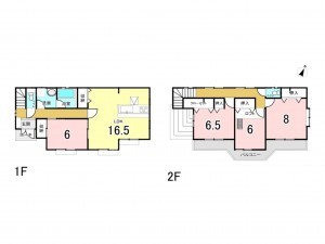 八千代市吉橋、中古一戸建ての間取り画像です