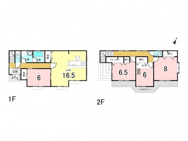 八千代市吉橋、中古一戸建ての間取り画像です