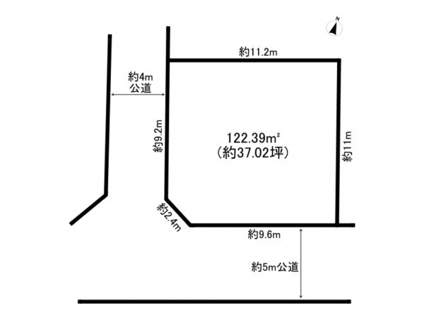 八千代市高津、土地の間取り画像です