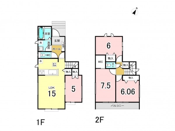 八千代市八千代台北、新築一戸建ての間取り画像です