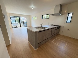 八千代市大和田新田、新築一戸建ての居間画像です