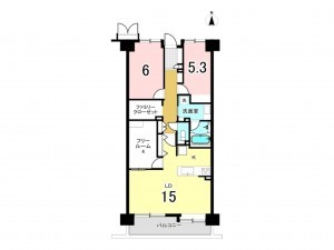 八千代市村上、マンションの間取り画像です