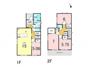 八千代市八千代台東、新築一戸建ての間取り画像です
