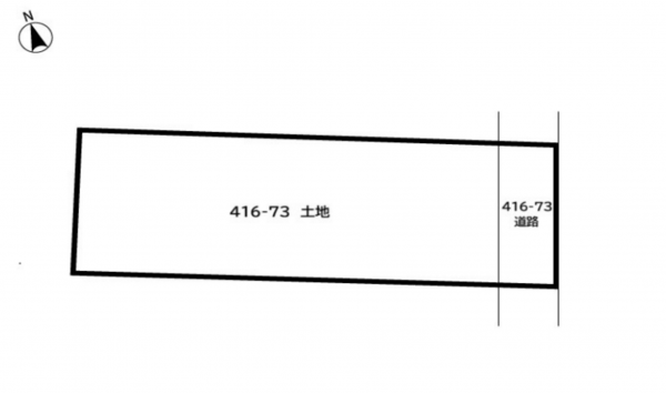 八千代市大和田新田、土地の間取り画像です