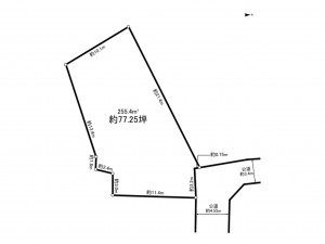 八千代市大和田、土地の間取り画像です