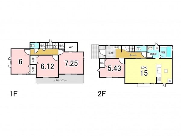 八千代市八千代台北、新築一戸建ての間取り画像です