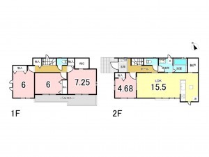 八千代市八千代台北、新築一戸建ての間取り画像です