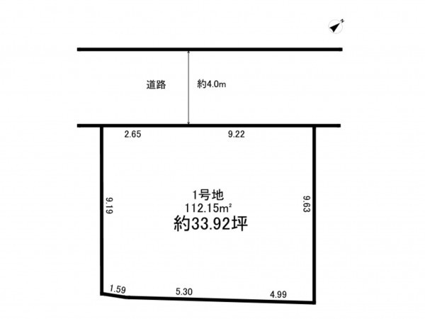 八千代市大和田、土地の間取り画像です