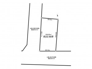 八千代市大和田新田、土地の間取り画像です