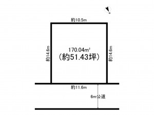 八千代市大和田、土地の間取り画像です