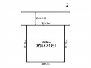八千代市村上、土地の間取り画像です
