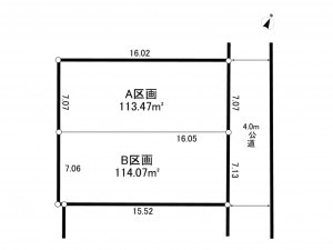 八千代市勝田台、土地の間取り画像です