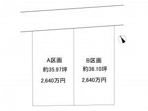 八千代市八千代台北、土地の間取り画像です