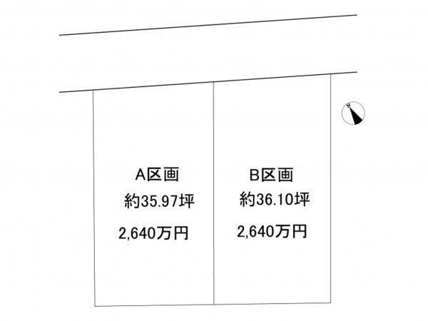 八千代市八千代台北、土地の間取り画像です