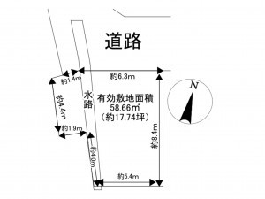 川西市久代、土地の間取り画像です