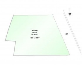 川西市花屋敷、土地の間取り画像です
