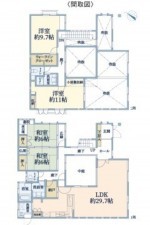 川西市萩原台、土地の間取り画像です