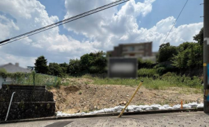 川西市花屋敷、土地の外観画像です