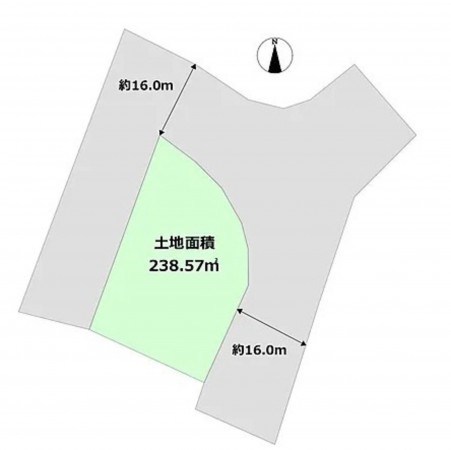 川西市けやき坂、土地の間取り画像です