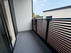 川西市多田院、新築一戸建てのバルコニー画像です