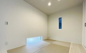 川西市清和台、新築一戸建ての居間画像です