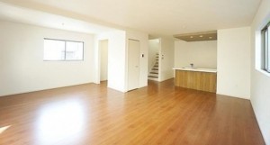 川西市大和、新築一戸建ての居間画像です