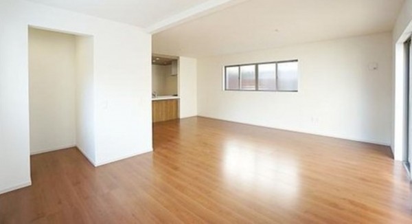 川西市大和、新築一戸建ての居間画像です