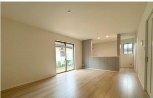川西市水明台、新築一戸建ての居間画像です