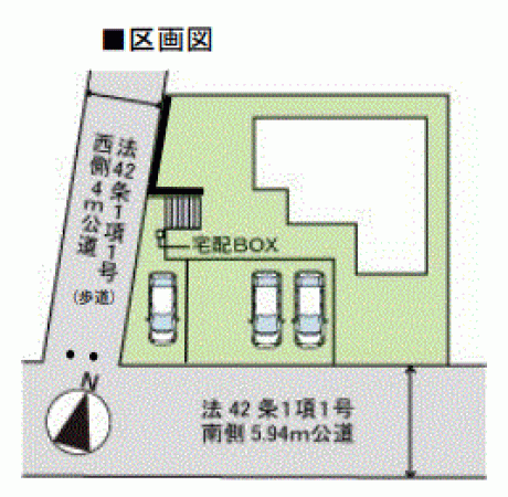 川西市水明台、新築一戸建ての間取り画像です