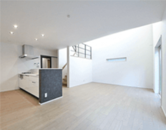 川西市大和、新築一戸建ての居間画像です