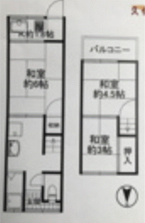 川西市久代、土地の間取り画像です