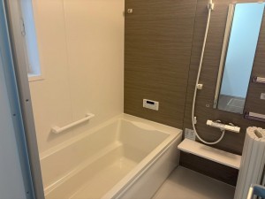 川西市山下町、新築一戸建ての風呂画像です