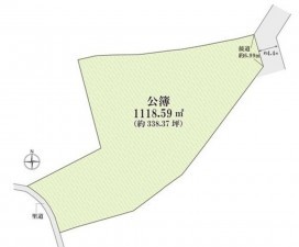 川西市見野、土地の間取り画像です