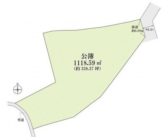 川西市見野、土地の間取り画像です