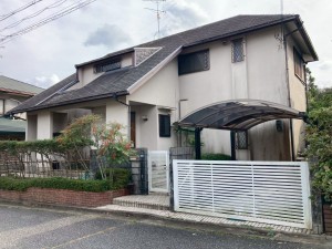 川西市けやき坂、中古一戸建ての外観画像です