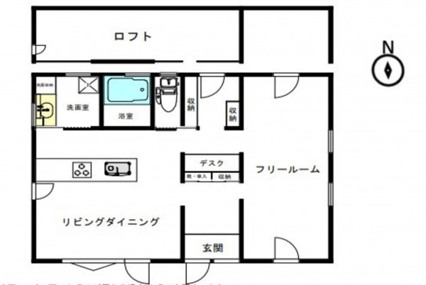 川西市水明台、中古一戸建ての間取り画像です