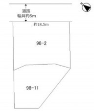 川西市大和、土地の間取り画像です