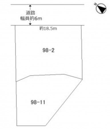 川西市大和、土地の間取り画像です