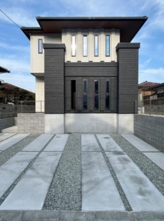 川西市清和台、新築一戸建ての外観画像です