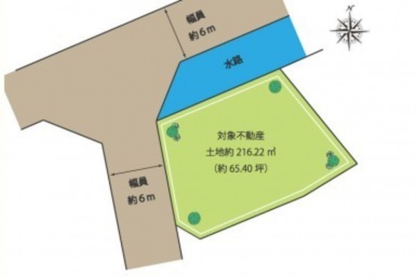 川西市湯山台、土地の間取り画像です
