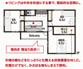 川西市緑台、新築一戸建ての間取り画像です