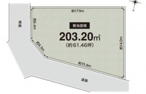 川西市松が丘町、土地の間取り画像です